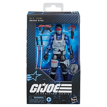 Hasbro 孩之寶 GI JOE 特種部隊精英系列人物：Snake Eyes G10735X00 6吋  1個
