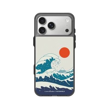 iPhone 17 Pro Max Clear (相機按鈕) 酷墨灰 - ilovedoodle (Lim Heng Swee) - Cat Landscape - Waves