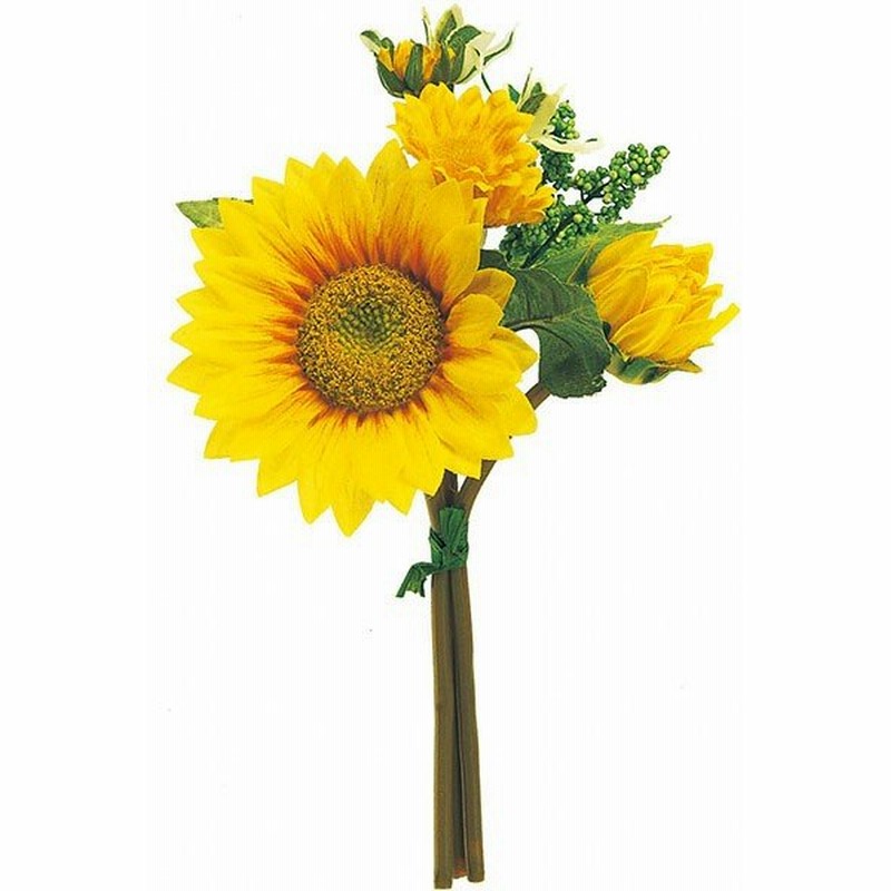ひまわり 造花 ミニ ブーケ 全長25cm 3束セット 向日葵 ヒマワリ サンフラワー アーティフィシャルフラワー 人工観葉植物 通販 Lineポイント最大0 5 Get Lineショッピング
