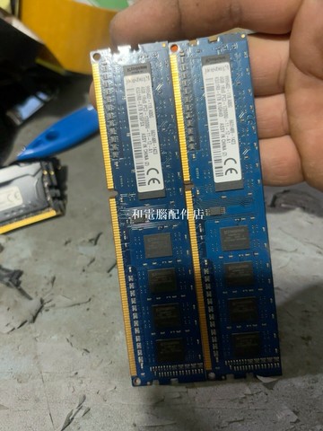 品牌拆機金士頓4G 1600 DDR3內存 条两根 貨真價實【三和電腦配件店】