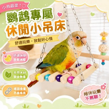 ⚡臺灣直出⚡優選⭐鸚鵡吊牀鞦韆玄鳳虎皮牡丹鳥專用鸚鵡吊橋玩具小鳥玩具解壓防抑鬱