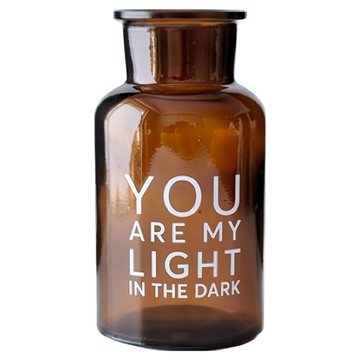 Meric Garden 北歐ins風創意簡約裝飾玻璃花瓶  棕色  S(6.8 x 4 x 12.5cm)