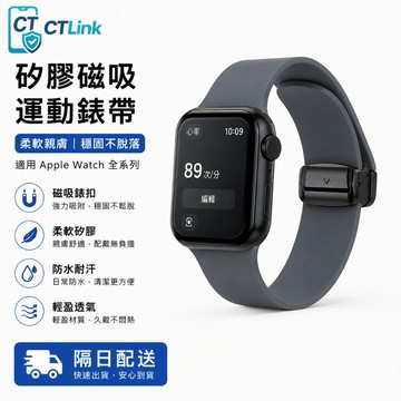 新款 降落傘扣 矽膠防水錶帶 適用 Apple Watch S11 10 9 8 7 SE 蘋果錶帶 42mm 46mm