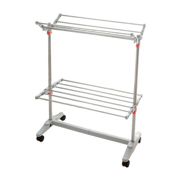 Eojin Living 迷你4層移動式折疊曬衣架  68 x 88 x 38 cm  不鏽鋼