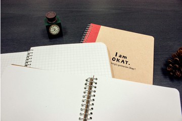 柏格文具 x I am Okay【活頁筆記本-100K】四款顏色,兩款內頁
