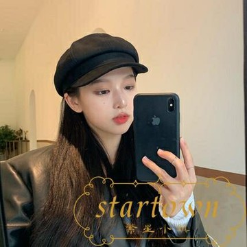 韓版八角帽女秋冬貝雷帽日系百搭英倫復古報童帽子【繁星小鎮】