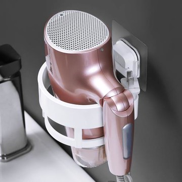 dehub吹風機架衛生間置物架廁所免打孔壁掛家用電吹風架收納架子