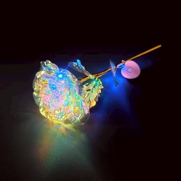 金箔玫瑰花 彩金花 七彩鐳射玫瑰 永生花 花 母親節 情人節 畢業 畢業花束 花束 教師節 聖誕節 情人節花束 仿真花