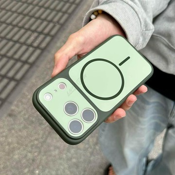 【Upton】簡約 膚感 雙色 二合一 膚感 磁吸手機殼 適用iphone17 16 15 14 pro max 13