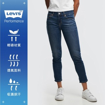 Levis 女款 中腰修身窄管牛仔長褲 Performance Cool