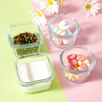 寶寶輔食盒玻璃儲存可蒸煮專用冷凍格保鮮蛋糕模具嬰兒輔食碗工具