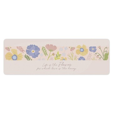 半島良品 吸水防滑硅藻泥軟墊  RS春之花  1個  40 x 120cm