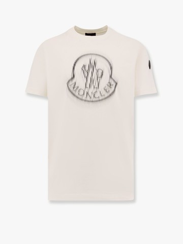 Cotton t-shirt with logo on the front - MONCLER - gender_Man