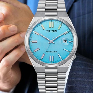 CITIZEN 星辰 TSUYOSA 推薦款 青春撞色機械錶 NJ0151-53L 限量禮物