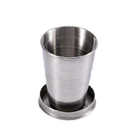 Guys of the Universe Folding Stainless Steel Camping Coffee Mug Piece Set Cups for Survival Gear 並行輸入品