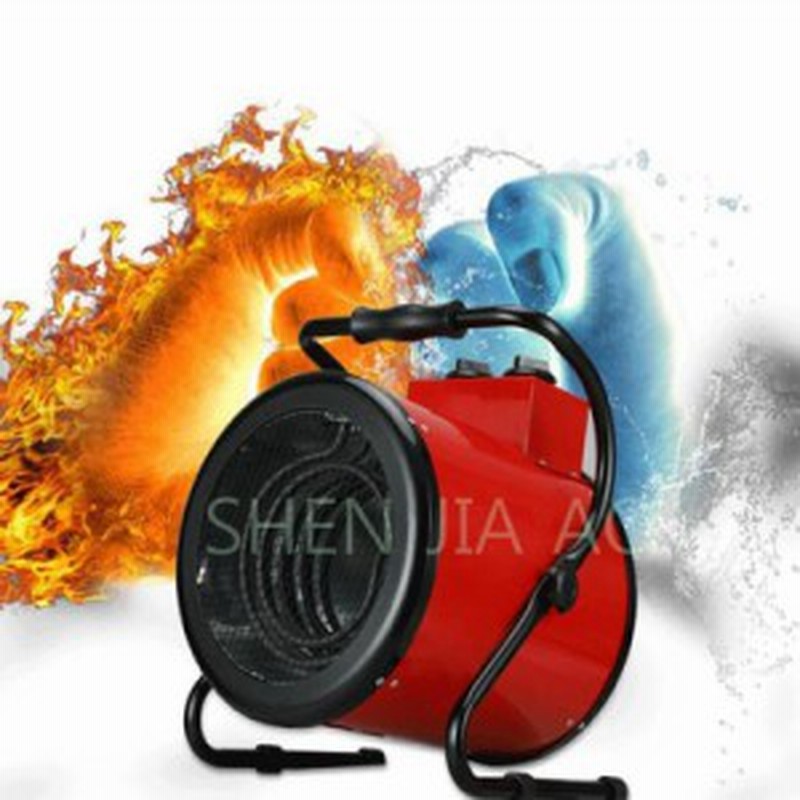 ハイパワー 家庭用 サーモスタット ヒーター 温風送風 ファン