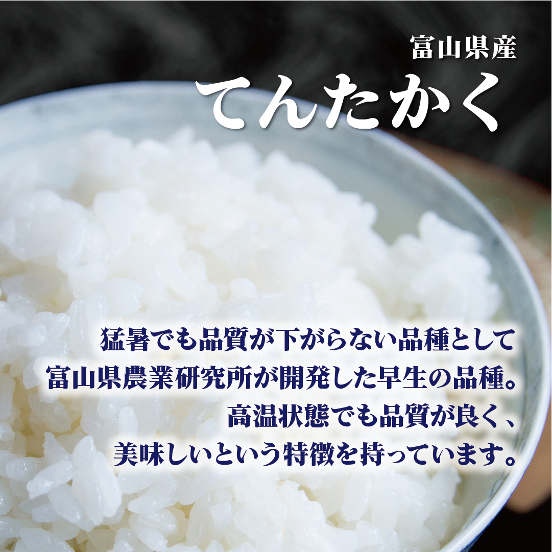 玄米 5kg 送料無料 白米 無洗米 てんたかく  令和三年産 無洗米 富山県産 5キロ お米 玄米 ごはん 慣行栽培米 一等米 単一原料米 分付き米対応可