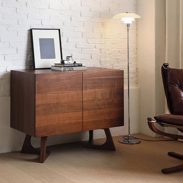 【D3原木家居】Alston 美胡桃木餐邊櫃 收納櫃 邊櫃-90cm