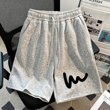 【鹿向南】五分短褲 韓系短褲 高腰短褲 女短褲夏季 寬鬆短褲 純棉短褲 抽繩短褲 休閒短褲女 顯瘦短褲 ins風短褲
