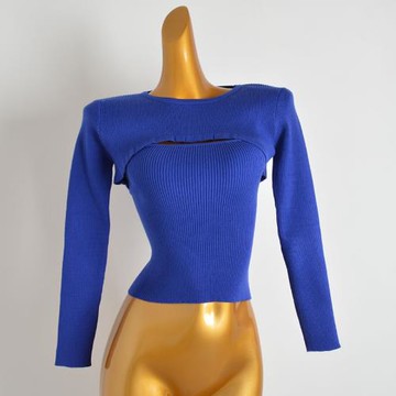 春秋新款女超短款外套坎肩上衣+內搭緊身顯瘦吊帶背心倆件套套裝