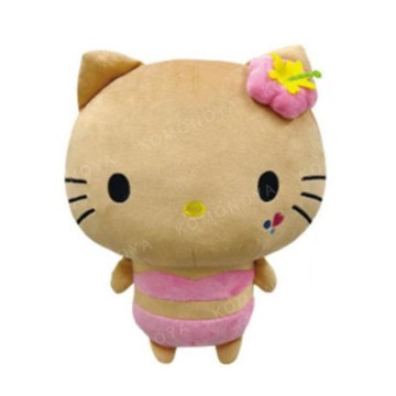 小禮堂 Sanrio 三麗鷗 Hello Kitty 絨毛玩偶斜背包 (曬黑泳衣款)
