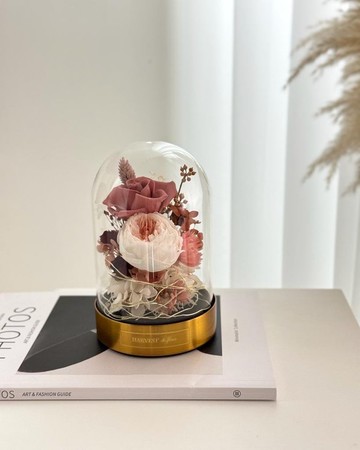 永生玫瑰玻璃罩 (出貨附禮盒包裝)