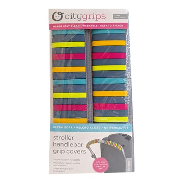 choopie CityGrips 推車手把套 單把手長版 適用多數車型 易於安裝 防止磨損 多樣花色 時尚百老匯  時尚百老匯 黑色 + 橘色 + 紅色 + 藍色 + 綠色  1個