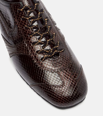 Dries Van Noten Croc-effect leather sneakers