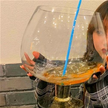 巨大特大號酒杯超大巨型大容量啤酒杯大號紅酒杯高腳杯玻璃英 酒杯 茶杯 小酒杯 玻璃小酒杯 小酒杯小酒杯