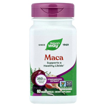 Nature's Way, 瑪卡，350 毫克，60 粒全素膠囊