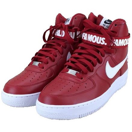 Supreme Nike シュプリーム ナイキ コラボ ロゴ Air Force 1 High Supreme Sp スニーカー レッド 通販 Lineポイント最大0 5 Get Lineショッピング
