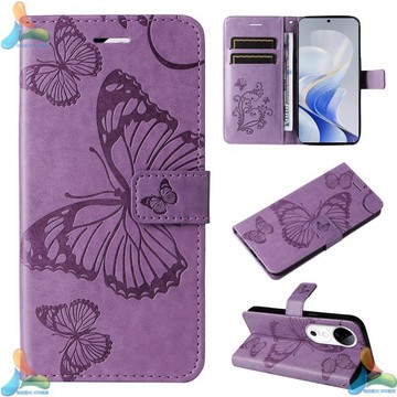 現貨~蝴蝶壓紋翻蓋皮套 多功能支架插卡保護套 VIVO V40 SE手機殼S19 S18 S17 S16 Y38 Y03