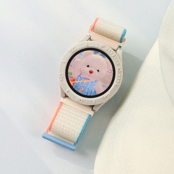 台灣賣家 三星 Galaxy Watch 6 5 4 44mm 40mm 尼龍錶帶 + 刻度錶殼 可愛個性 錶帶腕帶
