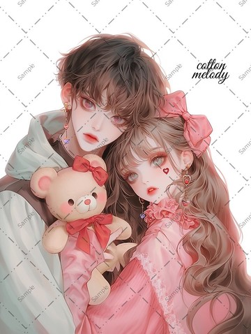 original sticker no.875 人物貼紙 原創貼紙 人物貼紙 女孩貼紙 原創人物貼紙