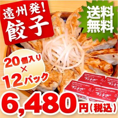 餃子 お取り寄せ 遠州餃子240個 送料無料 おつまみ ご当地グルメ