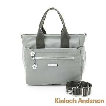 【Kinloch Anderson】城市酷玩 手提斜背托特包-灰綠