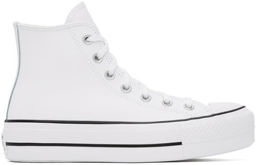 Converse 白色 Chuck Taylor All Star Lift Leather 高帮运动鞋