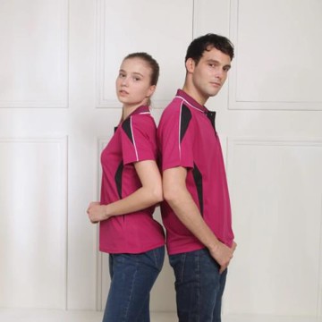 PAUL SAILING 休閒拼接吸濕排汗短袖POLO衫-女(三色)