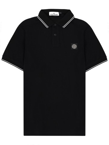 stone island polo with logo