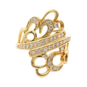 JEWELRY 無品牌珠寶 鑽石 18K黃金戒指 【二手名牌BRAND OFF】