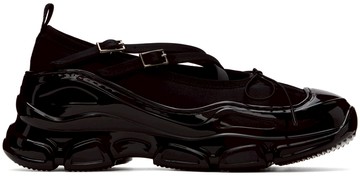 Simone Rocha 黑色 Classic Criss Cross Tracker Ballerina 运动鞋
