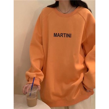 無帽寬松衛衣女加絨加厚2024新款爆款時尚美式潮牌春秋冬薄款外套