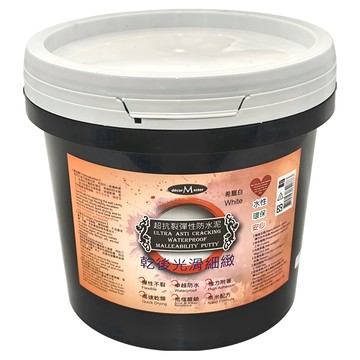 decorMaster 超抗裂彈性防水泥 6kg 白色 台灣製造 快乾  1桶