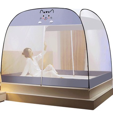 免安裝蒙古包蚊帳防摔兒童家用臥室2022新款高級紋賬可折疊新型