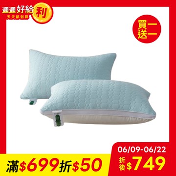 買1送1 ICE超涼感3D乳膠冰塊枕(涼感紗/羽絲絨/乳膠枕/可水洗/枕頭)