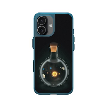 iPhone 17 Clear (相機按鈕) 夜幕藍 - MOLECULARTS - 太空瓶