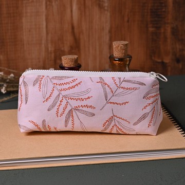 大容量三角筆袋  金銅稻葉 化妝包