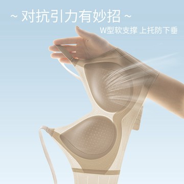 高品質粉底液內衣女夏薄款無痕內衣大胸顯小胸文胸聚攏防下垂胷罩