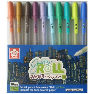 其他事務用品 日本 SAKURA 櫻花 月光晶彩筆 10入 宇宙色