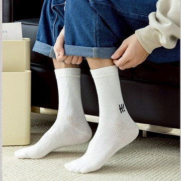 新款 後HI 造型 男版 潮流百搭  男襪 棉襪 襪子 ZM049【FIZZE】